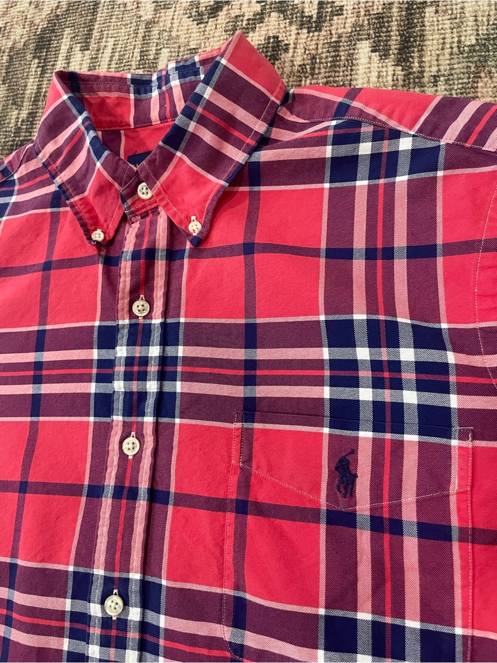Polo by Ralph Lauren Men’s Plaid Button-Down Shirt XL